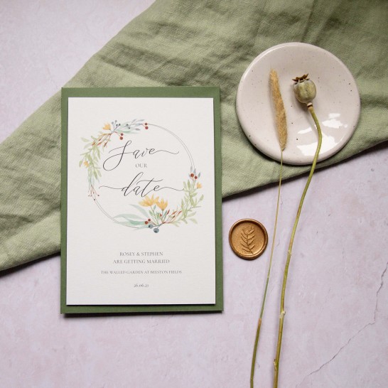 Ellie-and-Liv-Floral-Meadow-wedding-stationery-save-the-date-flatlay