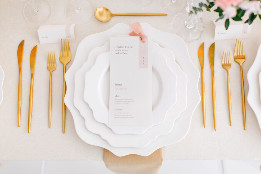 Ellie and Liv Love letters table scape