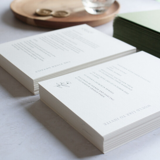 Eight ways to have eco-friendly wedding stationery print what you need
