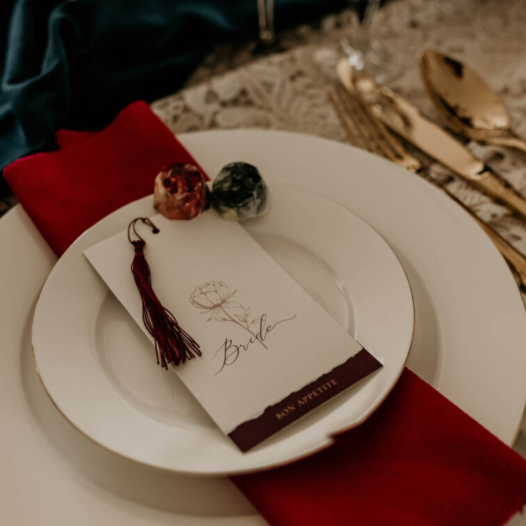 Ellie and Liv on the day personalised mini menu