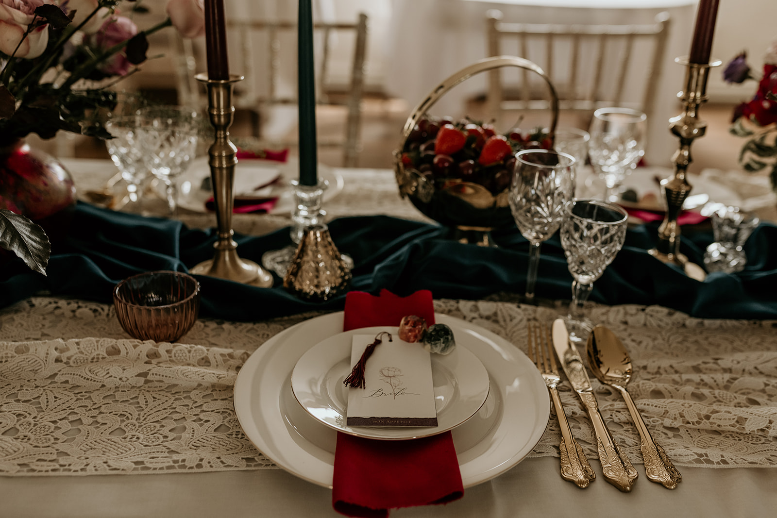 Newstead abbey eco-friendly wedding tables cape. Willow and Rust sustainable wedding stationery.