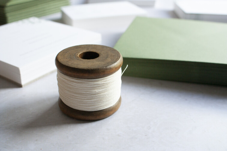 paper twine, recycled paper bespoke wedding invitations