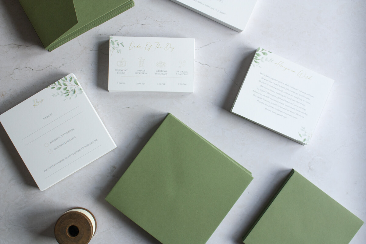 Wallet wedding invitation elements