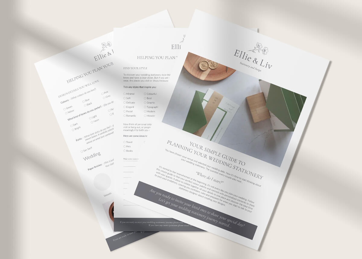 How to plan your wedding stationery