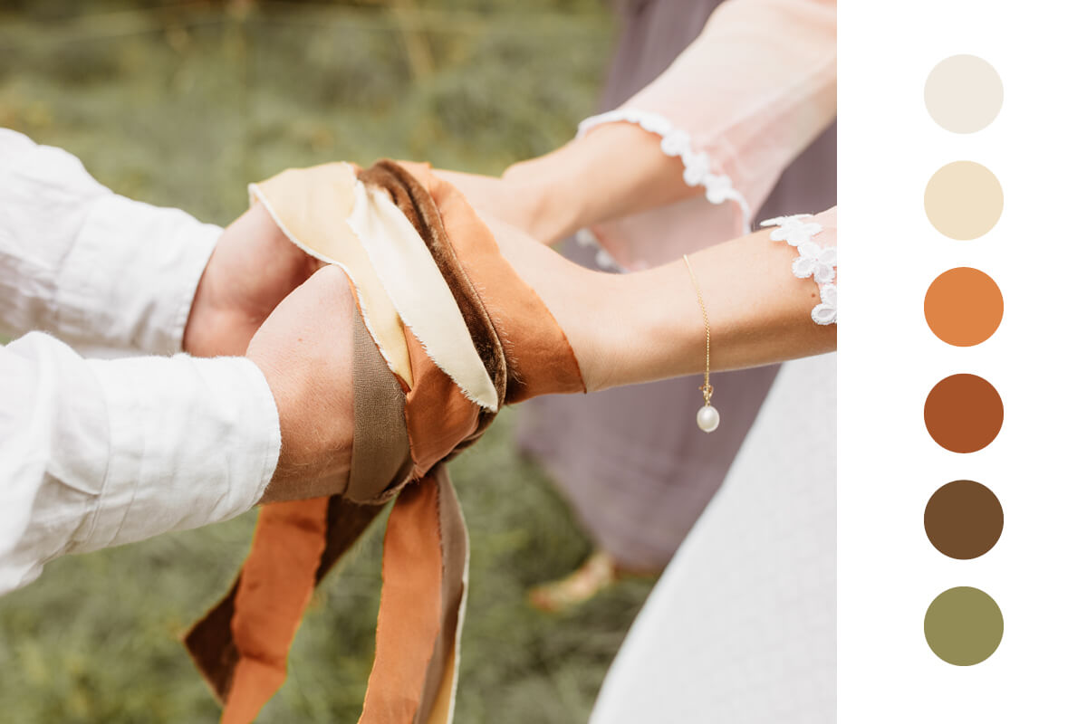 Autumn wedding colour Palette