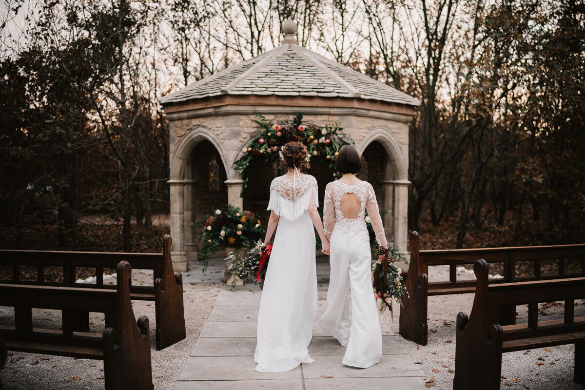 Brides at Royle Forest ceremony area