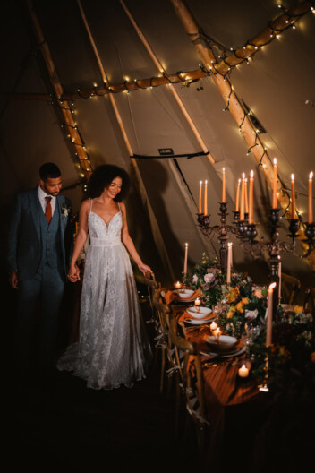 Royle Forest tipi woodland wedding