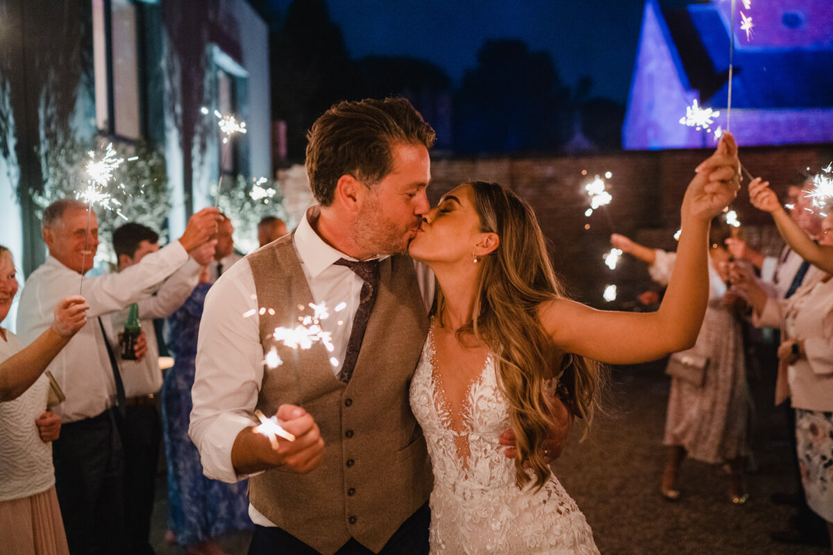 Fireworks at Dorfold Hall Wedding