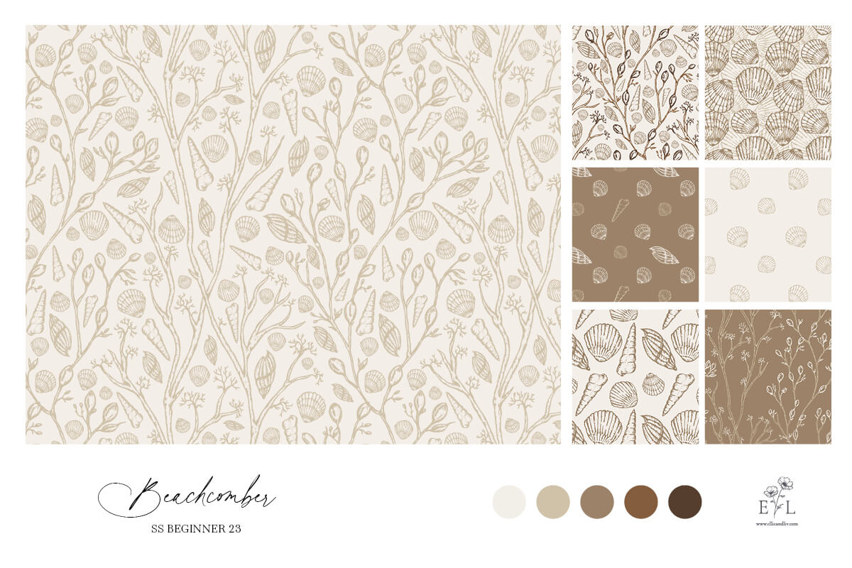 Beachcomber, seaside surface pattern collection