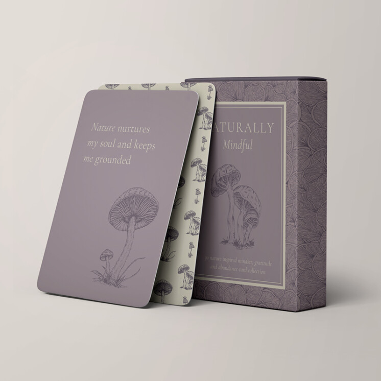 Ellie and Liv mindful mushroom naturally mindful cards