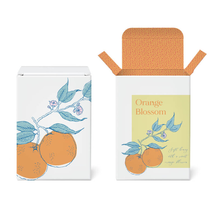 Orange blossom perfume box design