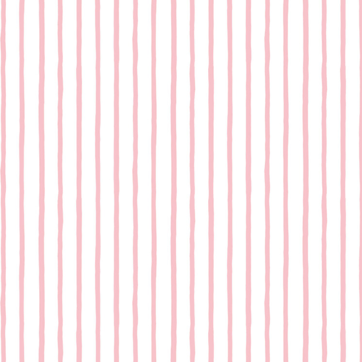 Organic, wobbly, natural pink striped pattern