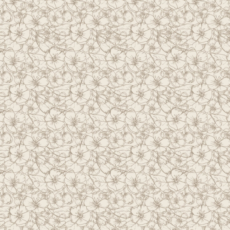 Ditsy apple blossom repeating pattern