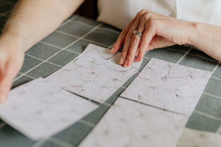 Traditional hand drawn repeat pattern