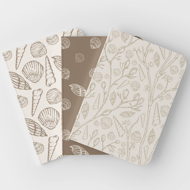 Ellie-and-Liv_Beachcomber_shell pattern notebooks