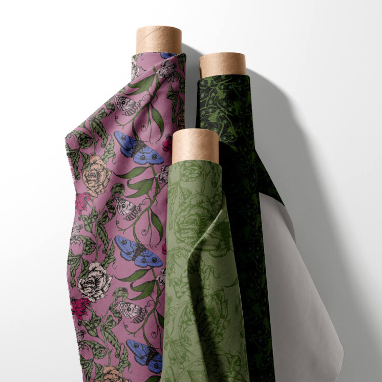 Ellie-and-Liv_Ethereal-Dusk_Fabri, gothic winter pattern